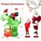 Costway 8FT Inflatable Christmas Santa Claus Dinosaur LED Lighted Decoration Gift Boxes